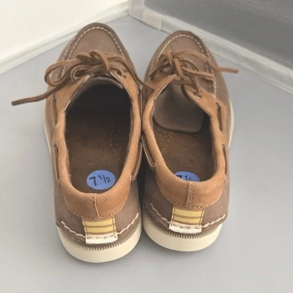 Sperry Men's Billfish Plushwave Boat Shoes - Brown Leather -‎ Size 7.5M